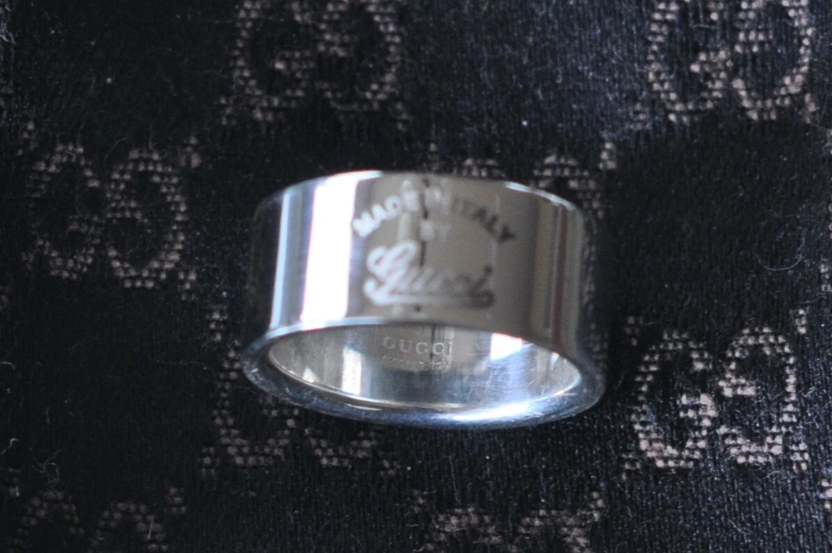 Gucci G Logo Ring Sterling Silver 925 Size 7 1 2 US 16 Gucci Size