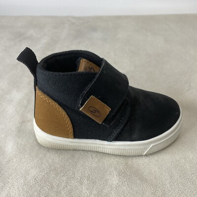 Dr. Scholl's Shoes Boys Baxter Black  Canvas Slip-On Sneakers 6 Medium Toddler
