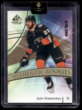 2020-21 SP Game Used Authentic Rookies Jani Hakanpaa Rookie 276/299 #166 Anaheim