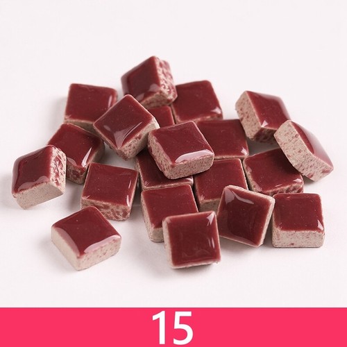 1cm 200g Carré Céramique Mosaïque Tuiles Main Matériaux DIY Mural Art Décoration - Afbeelding 19 van 50