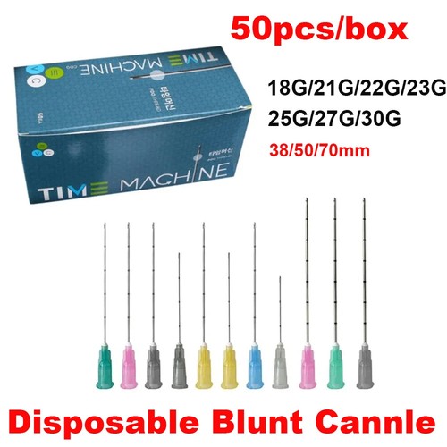 50mm 70mm Disposable Blunt-tip Cannula Micro Body Piercing Needles 50pcs Box - Picture 7 of 13