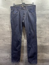 Pantalones de mezclilla Barbour International Cyclone ajustados cónicos azules motociclistas para hombre talla 32