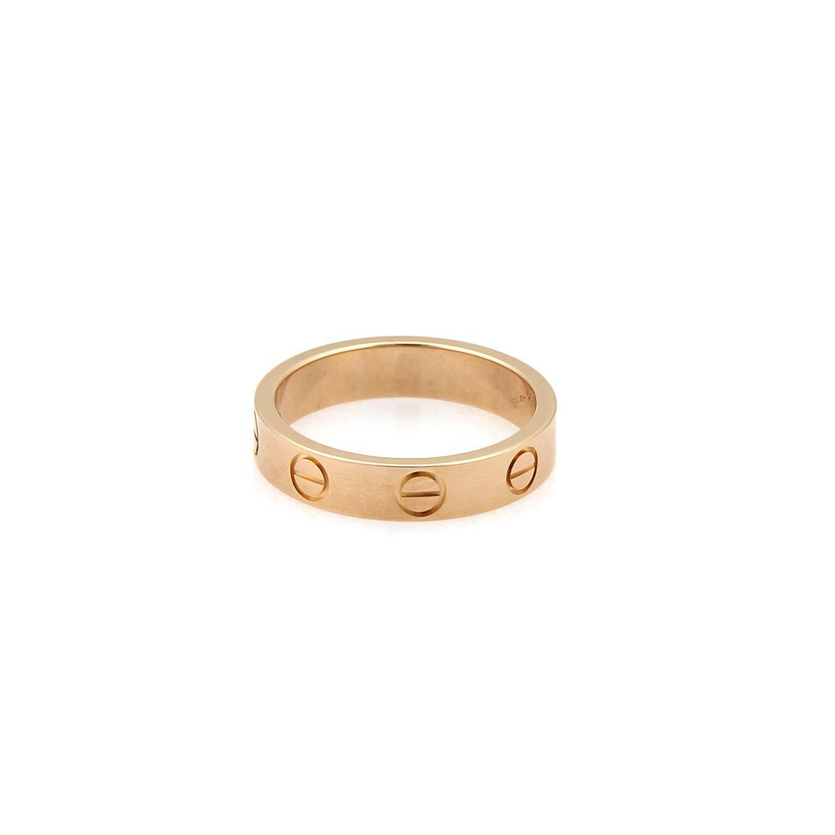 Cartier 18K Yellow Gold 5.5mm LOVE Ring 47 4 1875751  CARTIER 18k Gold Ring #47 main image 1