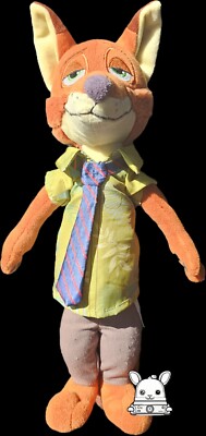 Disney Store Zootopia Nick Wilde 13'' Plush Stuffed Animal Toy Fox