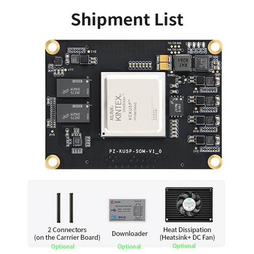 Scheda di base Puzhi Xilinx SOM FPGA AMD Kintex Ultrascale + KU5P KU3P 2 GB DDR4 - Foto 7 di 11