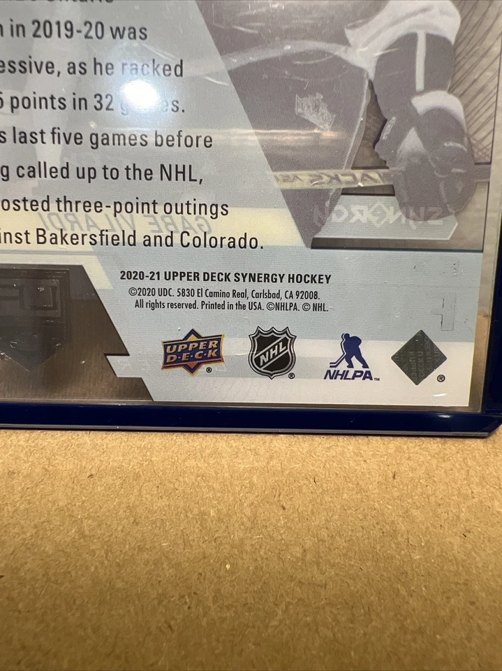 2020-21 Upper Deck Synergy Gabe Vilardi /749 Exceptional Futures Rookie #EFS-GV - Image 4 of 4