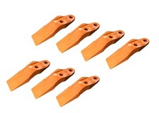 7 Skid Steer, Loader Bolt-On Uni-Teeth 132-4720, 2 3/8" Hole to Hole Spacing