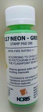 Noris #117 UV Neon Green Quick Dry Marking Ink 2oz Bottle
