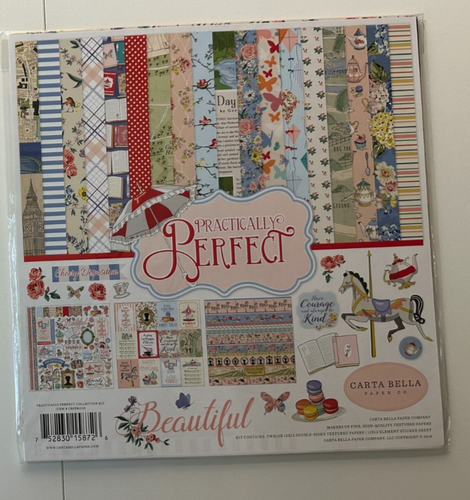 Carta Bella 12 x 12 Scrapbook Kit-Variations-Practically Perfect, Snow Fun, More - Picture 9 of 42