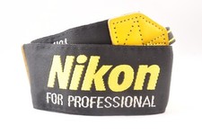 Nikon Professional Camera Strap Black Yellow from JAPAN "Exc 5" 24197