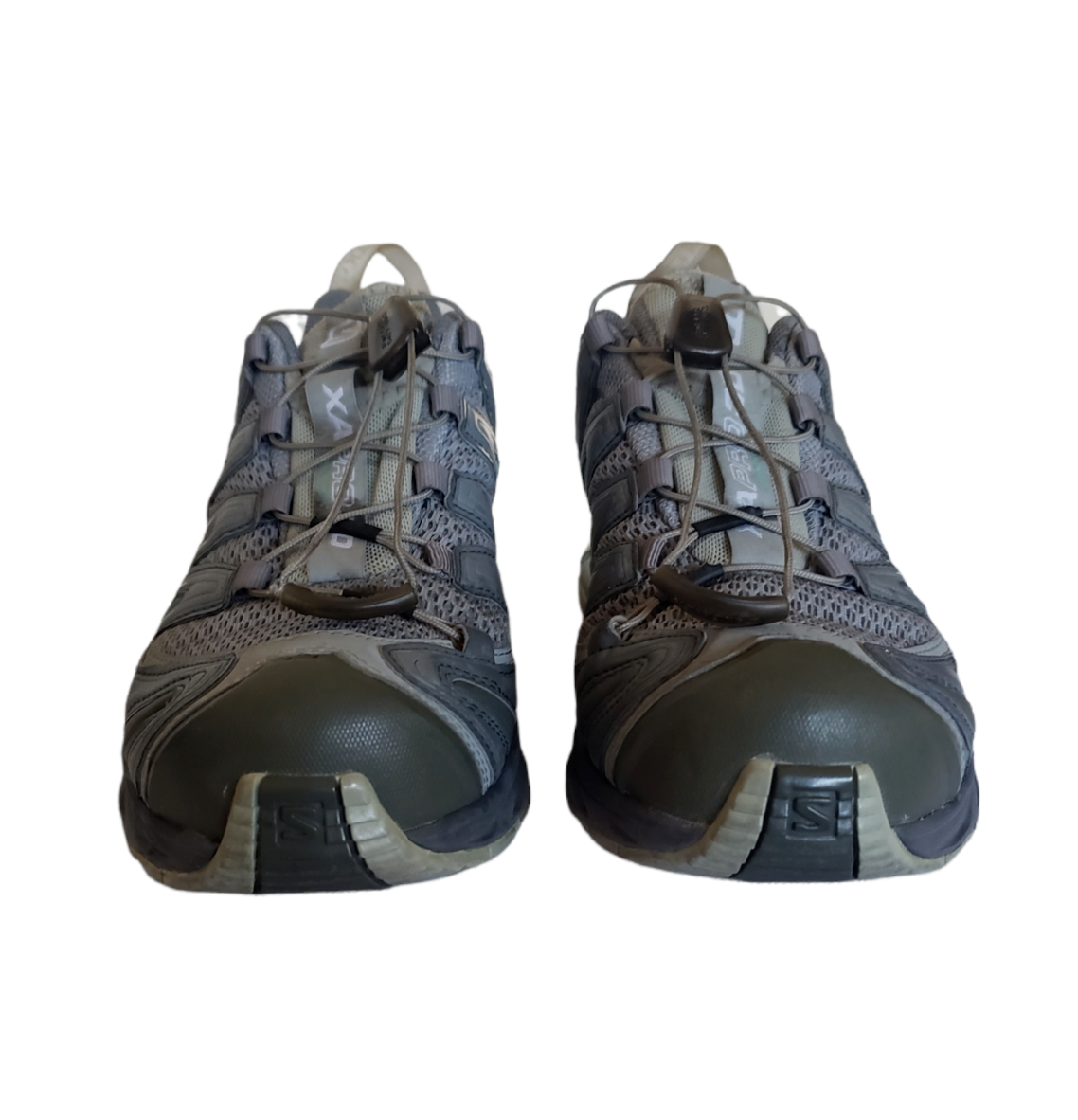 Salomon XA PRO 3D scarpe da trekking da donna trail running taglia US 7 beige grigie