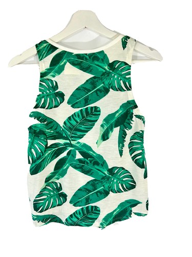 Girls H&M Tank Top w/ Palms LA WEST SAN VICENTE BLVD Graphic Tee Size 12-14 New - Picture 2 of 2