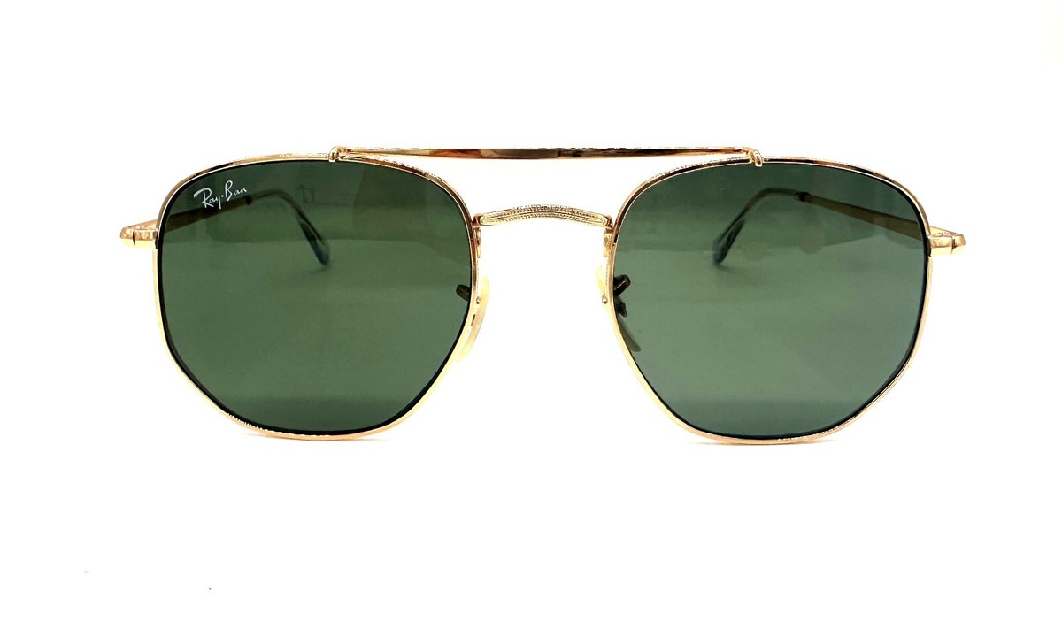 Ray-Ban Marshal II Women’s Sunglasses Frame: Gold Lenses: G-15 Green Ray-Ban 0RB3648M Sunglasses in Gold | Target Optical main image 4