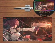 Anime RGB LED Large Mouse Pad Honkai Star Rail Kafka Gaming Mat Mousepad Gift