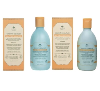 Nature Spell Hair Growth Complex Salt Free Shampoo and Conditioner 300ml Vegan