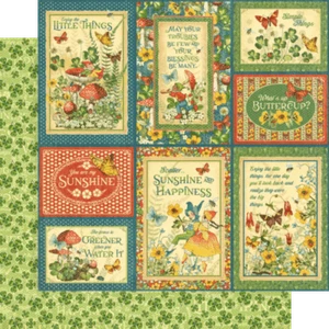 GRAFIEK 45 "LITTLE THINGS" 8X8 PAPIERPAKKET ELFEN, VLINDERS SCRAPJACK'S PLACE - Afbeelding 6 van 9