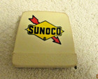 Vintage SUNOCO Gas Station Metal MEASURING TAPE Advertisement CLAY Distributing