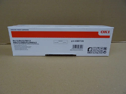 Toner laser noir OKi B412-B432-B512-MB472-MB492-MB562 OKI 45807106