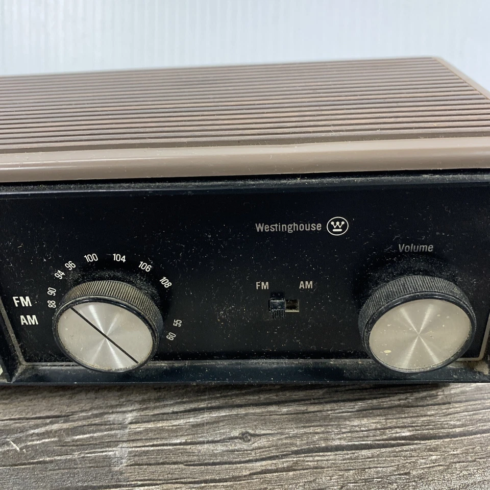 Westinghouse Alarm Clock Radio Vintage Analog Untested - Изображение 4 из 4
