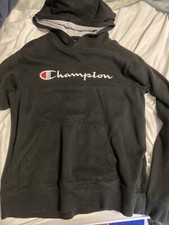 CHAMPION ATHLETIC WEAR Charcoal Gray HOODIE Unisex SIZE XL EUC Youth