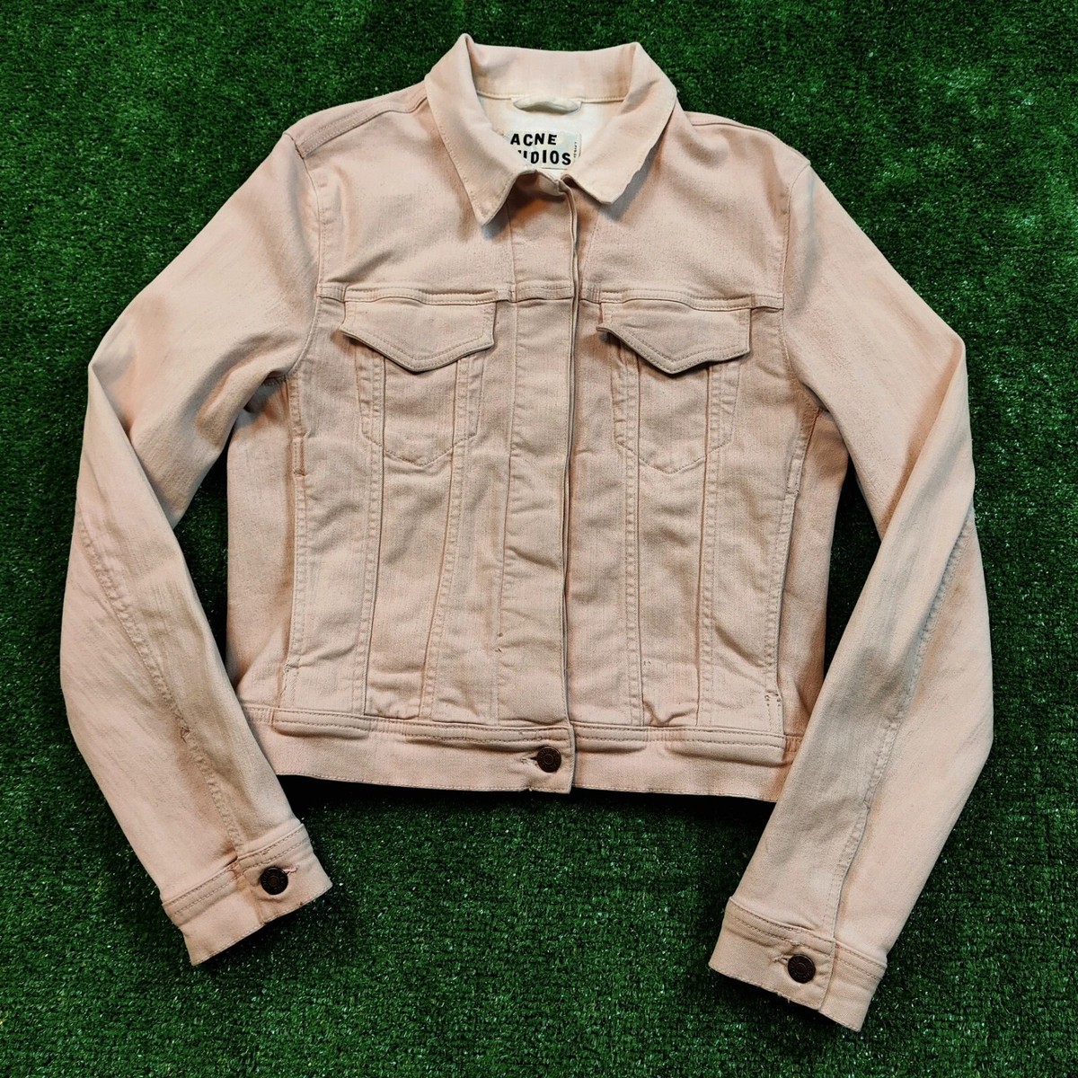 Acne Studios Jacket Stace Spray Ladies 36 denim button down