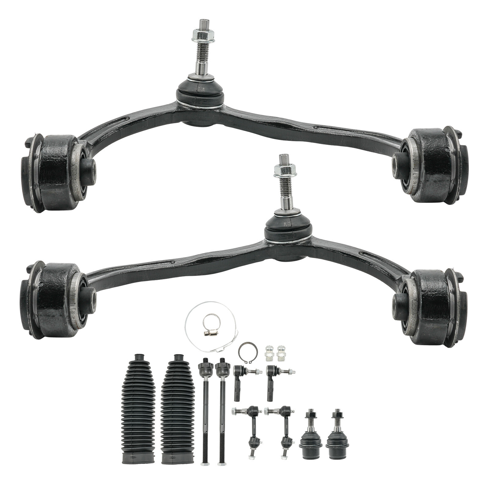 12pc Expedition Navigator 2004-2006 Front Upper Control Arm & Tie Rod Kit