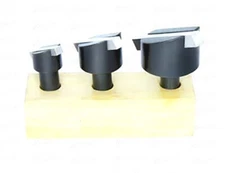 Fly Cutting Tool Set of 3 Pcs with HSS Tool Bit- 1/2" Inch Shank (Head Diameter