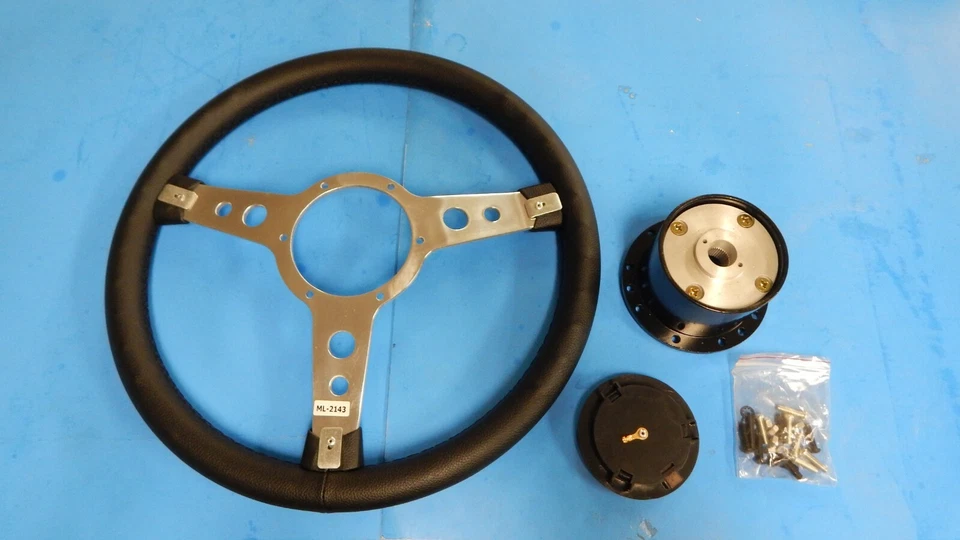 Nuevo volante y adaptador 15" envuelto en vinilo MGB 1977-1980 MG Midget 1978-1979 Foto 3 de 3