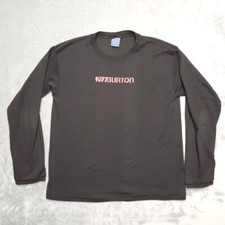 Burton Base layer Shirt Mens Medium Black 1st Layer Outdoor Long Sleeve Tee