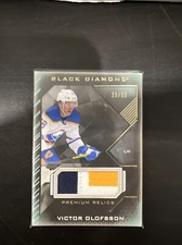 2021-22 Black Diamond Hockey Victor Olofsson Premium Relics Patch 23/50