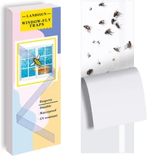 Fly Traps for Indoor Windows Fly Trap Paper Sticky Strips 30 Pack