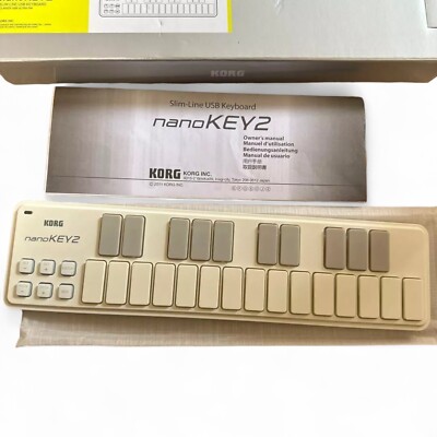 KORG USB MIDI Keyboard Controller nanoKEY2 White New in Box