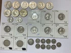 Constitutional 90% Silver Coin Lot Bullion Mercury Barber Dime Quarter Half OLD
