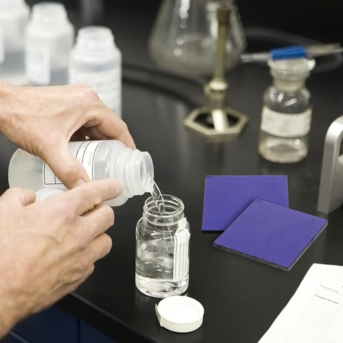 2 Pcs Cobalt Glass Sheet Advanced Chemistry Set Labs Experiment Tool - Picture 7 of 12