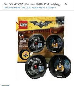 LEGO 5004929 DC Comics Yellow Tuxedo Batman Cave Pod Mini figure Polybag NEW