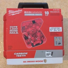 Milwaukee 49-56-9290 10pc BIG HAWG with Carbide Teeth Hole Saw Kit