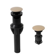 Bathroom Sink Drain with Overflow, Bathroom Sink Stopper for Vanity Vessel Si...