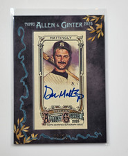 DON MATTINGLY #MA-DM Mini Framed Auto Black Frame /25 2025 Topps Allen & Ginter
