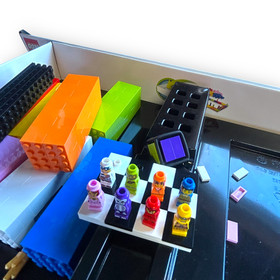 Lego Champion Game includes 5 Fun Family Challenges #3861 Missing Some Pieces