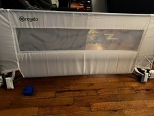 Regalo Foldable White Mesh Baby Bed Rail Guard Safety Rail