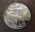 2000 Silver Eagle, 99.9% Silver, Free Shipping.
