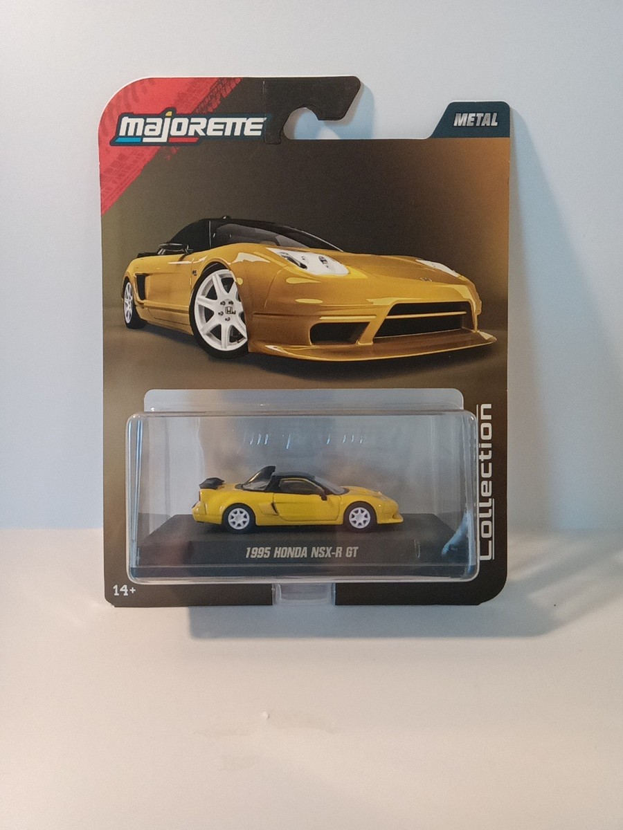 Majorette Collection 95 Honda NSX-R GT Yellow 1:64 Rubber Wheels
