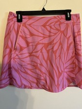Vineyard vines womens size 8 pink coral print skirt skort a line with shorts