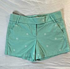 Women's J.Crew 100% Cotton Chino Broken-in Nautical Old Money Shorts - Size 8
