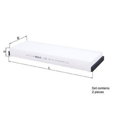 Innenraumfilter Pollenfilter für Audi A3 8PA A6 4FH C5 4B5 C6 4F2 4F5 | 2443637