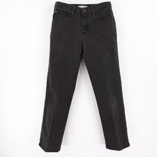Lee Relaxed Fit Jeans Womens Size 6 Short Black Cotton Blend At The Waist