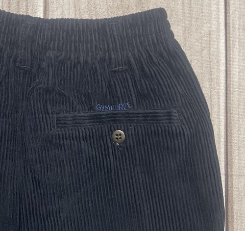 Vintage Gymboree 90s Corduroy Pleat Front Jogger Pants Size XL Rainbow Tag Black - Picture 8 of 8