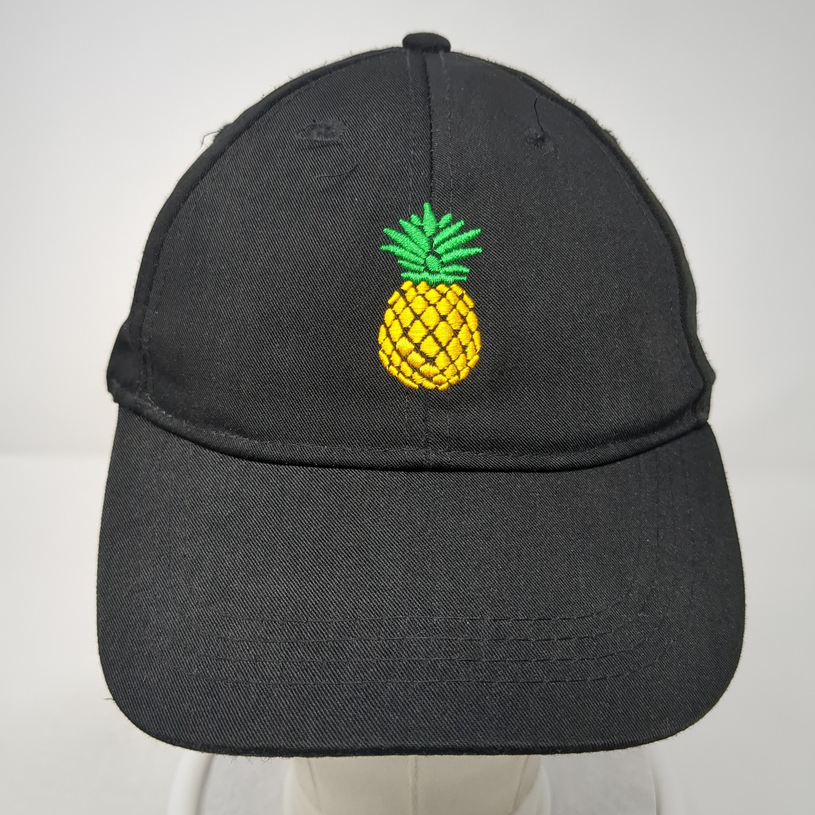 Pineapple Strapback Baseball Cap Black OS Adjusta… - image 2