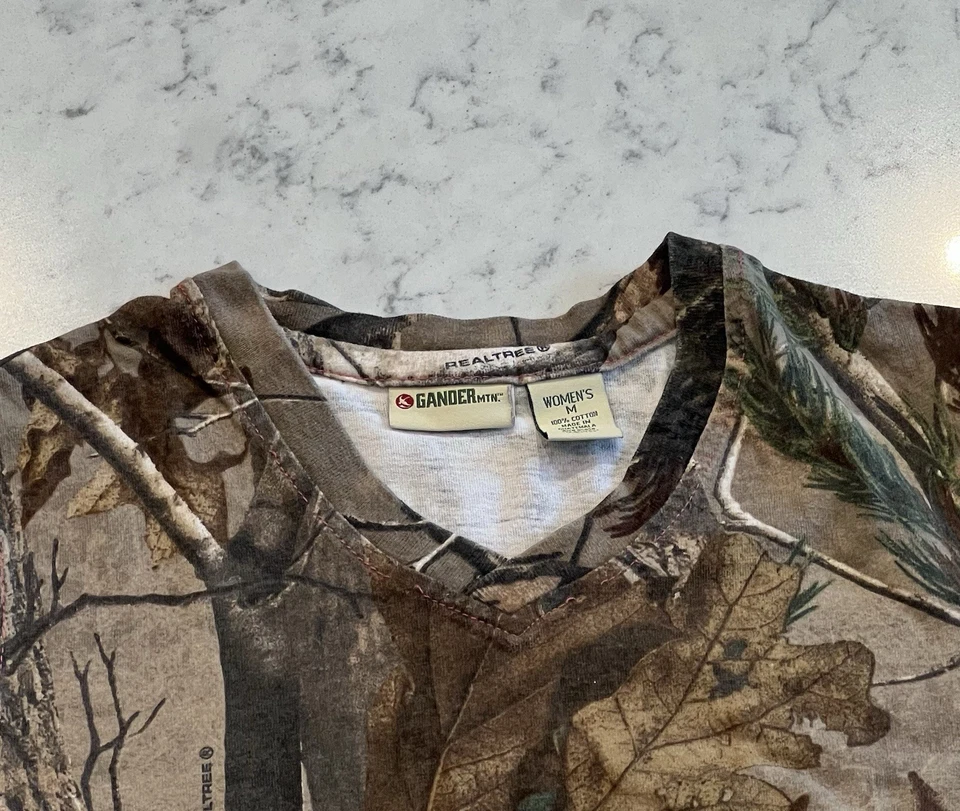 Camisa de caza Gander Mountain para mujer M Realtree camuflada manga larga Foto 3 de 4
