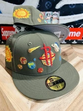 New Era Travis Scott Astro World Medium Olive Houston Rockets TBG Fitted 7 1/2